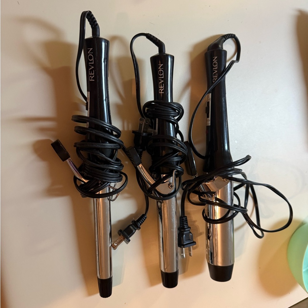 Revlon Trio Black and Silver Styling Tools